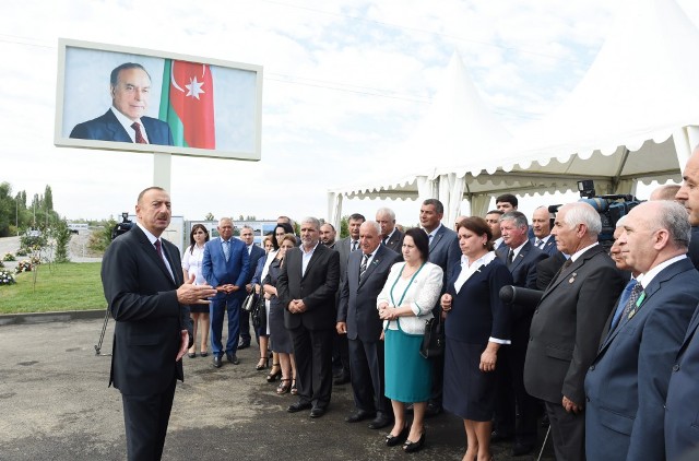 Prezidentin Kürdəmir səfəri - FOTOLAR